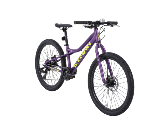 Велосипед Stark'25 Slash 24.1 D (фиолетовый матовый/кислотно-желтый), изображение 2