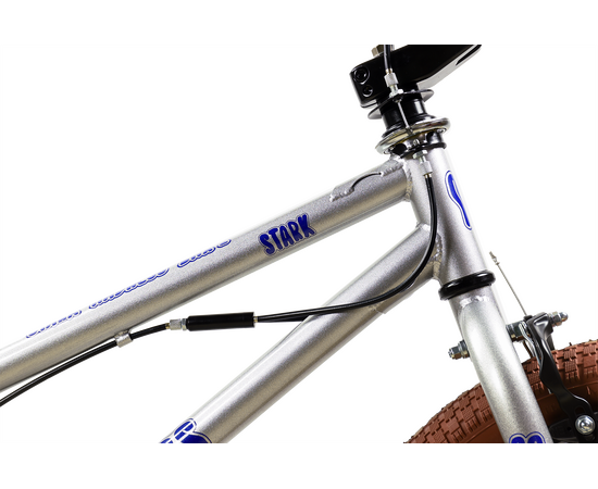 Велосипед Stark'25 Madness BMX 2 (серебристый/фиолетовый/песочный), Цвет: серый, изображение 3