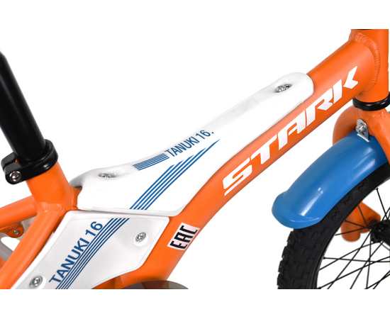 Детский велосипед Stark'23 Tanuki 16 Boy (оранжевый/синий/белый), Цвет: оранжевый, изображение 3