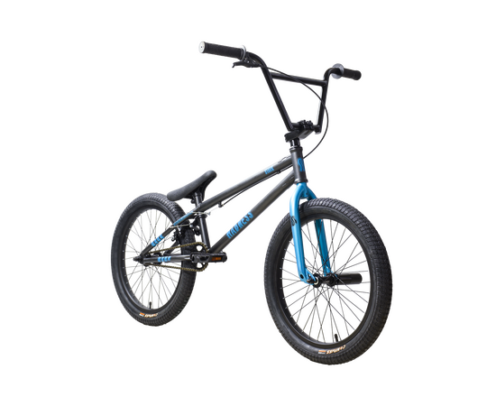 Велосипед Stark'25 Madness BMX 4 (графит матовый/синий металлик/черный), изображение 2