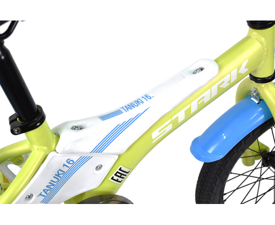 Детский велосипед Stark'23 Tanuki 16 Boy (зеленый/синий/белый), Цвет: салатовый, изображение 3