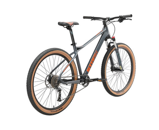 Велосипед Stark'25 Hunter 27.3 HD (антрацит матовый/оранжевый металлик), Цвет: серый, Размер рамы: 14,5", изображение 2
