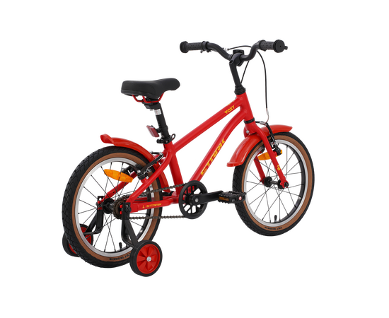 Детский велосипед Stark'25 Foxy Boy 16" (красный матовый/желтый), Цвет: красный, изображение 3