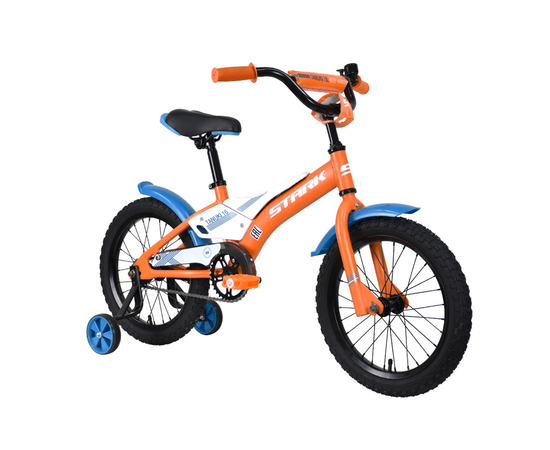 Детский велосипед Stark'23 Tanuki 16 Boy (оранжевый/синий/белый), Цвет: оранжевый, изображение 2