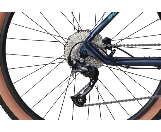 Велосипед Stark'25 Router 27.3 HD (грозовой матовый/зеленый), Цвет: синий, Размер рамы: 18", изображение 4