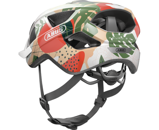 Шлем ABUS Aduro 3.0 (orange palm, пальмы), Цвет: оранжевый, Размер: 58-62, изображение 4