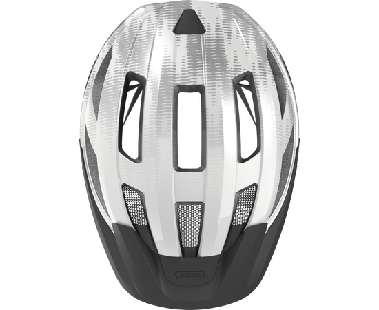 Шлем ABUS Macator (white silver, серебро-белый), изображение 4