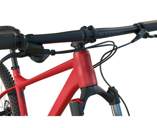 Велосипед Stark'25 Hunter 27.2 HD (красный матовый/черный), Цвет: красный, Размер рамы: 17,5", изображение 3