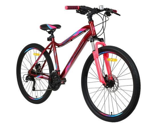 Велосипед Stels Miss 5000 D 26" (вишнёвый/розовый), Цвет: бордовый, Размер рамы: 18", изображение 2