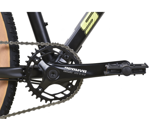 Велосипед Stark'25 Router 27.4 HD (черный матовый/оливково-желтый), Цвет: черный, Размер рамы: 18", изображение 3