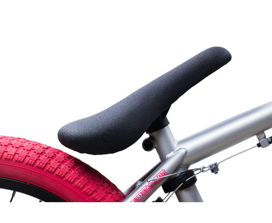 Велосипед Stark'25 Madness BMX 1 (серебристый матовый/розовый/розовый), Цвет: серый, изображение 3