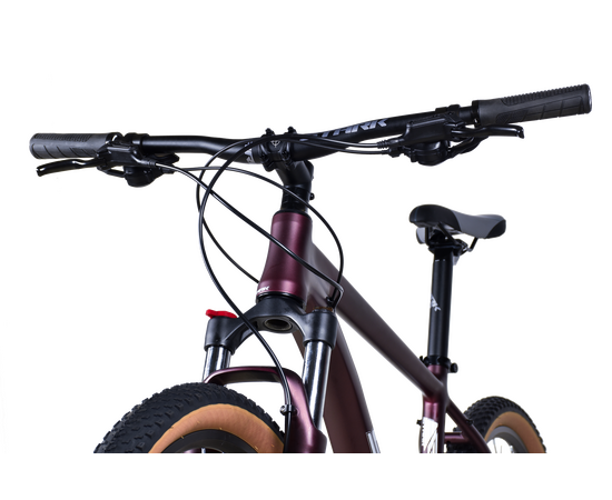 Велосипед Stark'25 Router 27.2 HD (ежевичный матовый/белый призрак), Цвет: бордовый, Размер рамы: 16", изображение 3