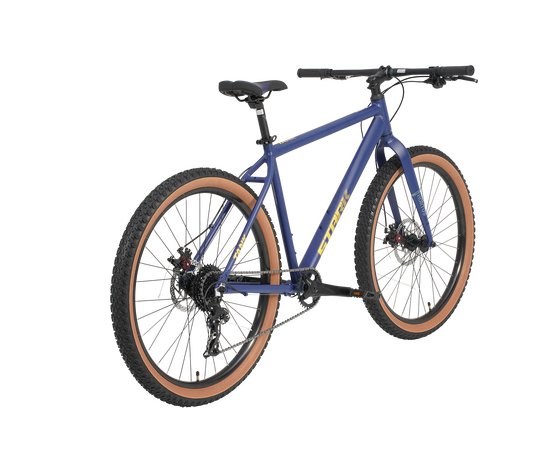 Велосипед Stark Tank 27.1 D+ (темно-синий матовый/теплый желтый), Цвет: синий, Размер рамы: 18", изображение 3