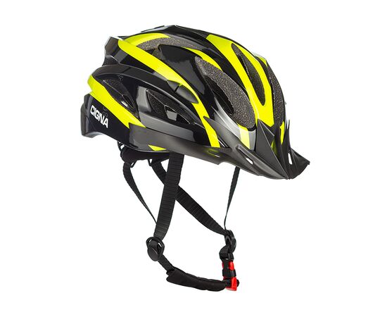 Шлем велосипедный Cigna WT-012 (чёрный/жёлтый), Цвет: жёлтый, Размер: 57-61, изображение 2