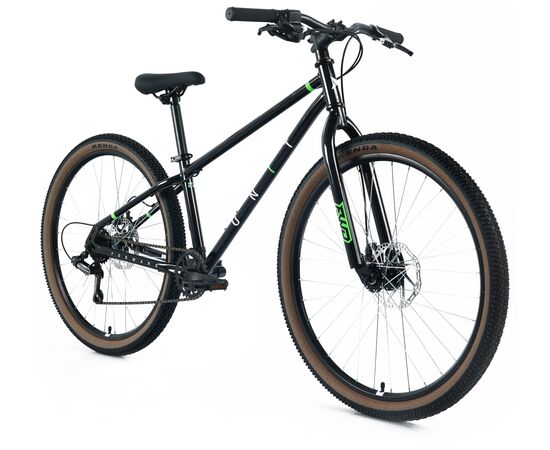 Велосипед Forward Unit CX 26 (2025, черный/ярко-зеленый), Цвет: черный, Размер рамы: 13", изображение 3