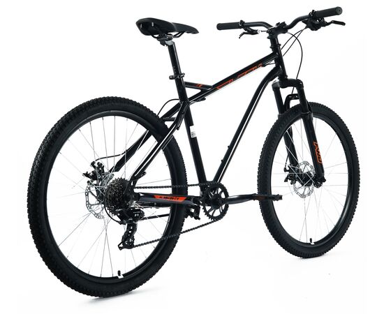 Велосипед Forward Flash CX 26 (2025, черный/оранжевый), Цвет: черный, Размер рамы: 17", изображение 2