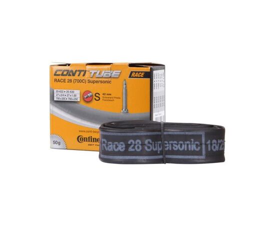 Велосипедная камера Continental Race 28" Supersonic (20/25-622/630) S42 (Presta), изображение 2