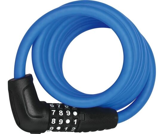 Тросовый кодовый велозамок ABUS Numero 5510C/180 см SCMU с кронштейном 05-0016525 (голубой), Цвет: голубой