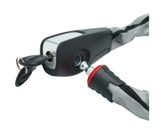 Цепной велозамок на ключ ABUS Catena 6806K/85 см 05-0069104 (светоотражающий), Цвет: серый, изображение 2