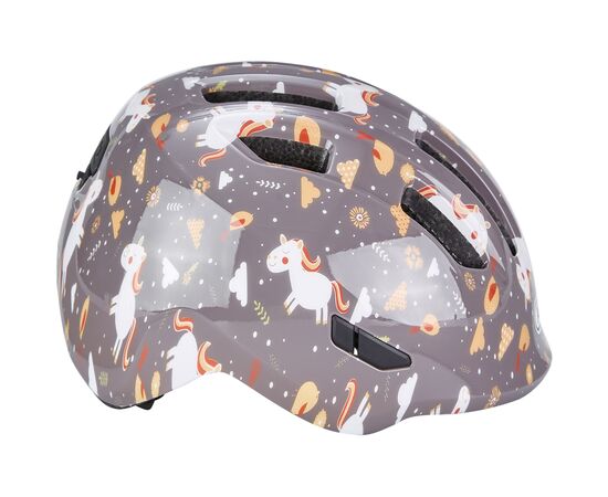 Шлем детский ABUS Smiley 3.0 (серый с лошадками), Цвет: серый, Размер: 45-50, изображение 8