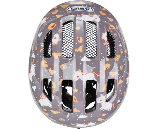 Шлем детский ABUS Smiley 3.0 (серый с лошадками), Цвет: серый, Размер: 45-50, изображение 10