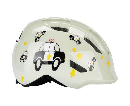 Шлем детский ABUS Smiley 3.0 (серый с полицейской машиной), Цвет: бежевый, Размер: 50-55, изображение 8