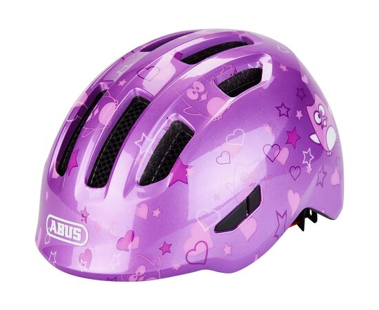 Шлем детский ABUS Smiley 3.0 (сиреневый со звездами), Цвет: фиолетовый, Размер: 45-50, изображение 5