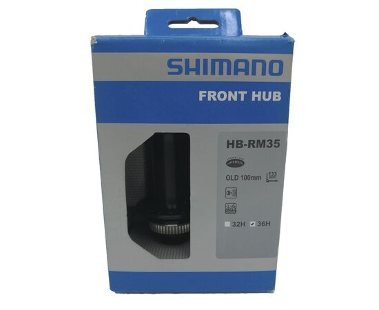 Втулка передняя Shimano HB-RM35 (center lock) 36 отв. (чёрный), изображение 3