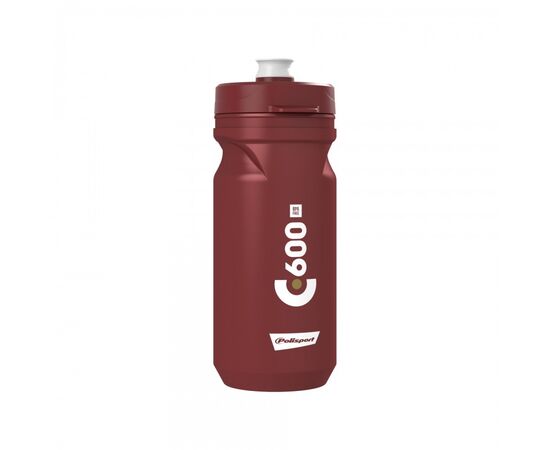 Велофляга Polisport C600 (bordeaux and white, бордовая), Цвет: бордовый, Объём: 600