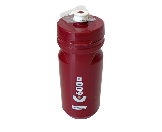 Велофляга Polisport C600 (bordeaux and white, бордовая), Цвет: бордовый, Объём: 600, изображение 2