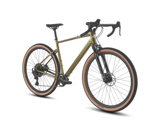 Велосипед Hagen GR 10 Air 700C (2025, зеленый хаки, металлик), Цвет: хаки, Размер рамы: 56 см, изображение 2