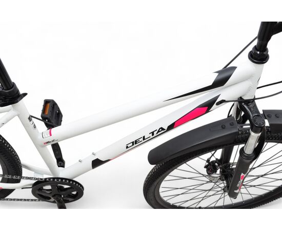 Велосипед Delta Crystal 27.5 (белый), Цвет: белый, Размер рамы: 15", изображение 4