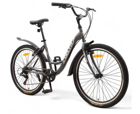Велосипед Delta Butterfly 26 (серый), Цвет: серый, Размер рамы: 17", изображение 2