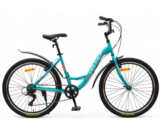 Велосипед Delta Butterfly 26 (лазурный), Цвет: бирюзовый, Размер рамы: 17"