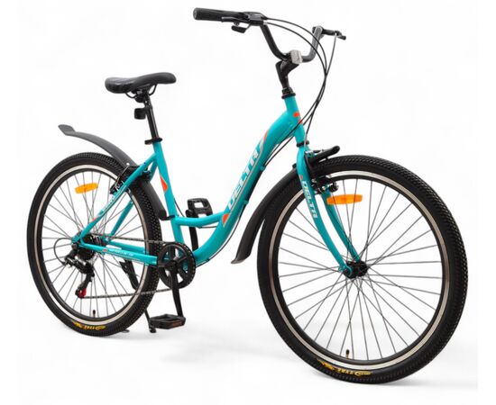 Велосипед Delta Butterfly 26 (лазурный), Цвет: бирюзовый, Размер рамы: 17", изображение 2