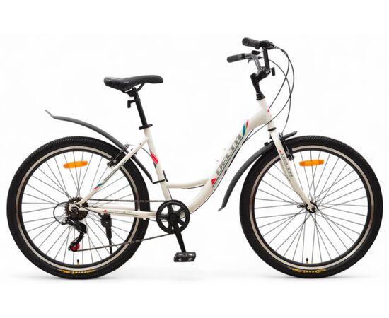 Велосипед Delta Butterfly 26 (белый), Цвет: белый, Размер рамы: 17"