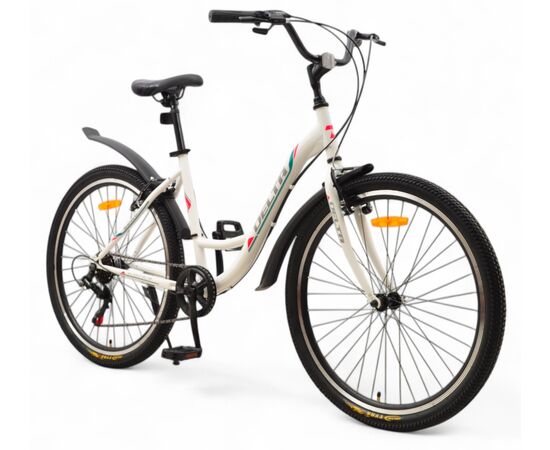 Велосипед Delta Butterfly 26 (белый), Цвет: белый, Размер рамы: 17", изображение 2