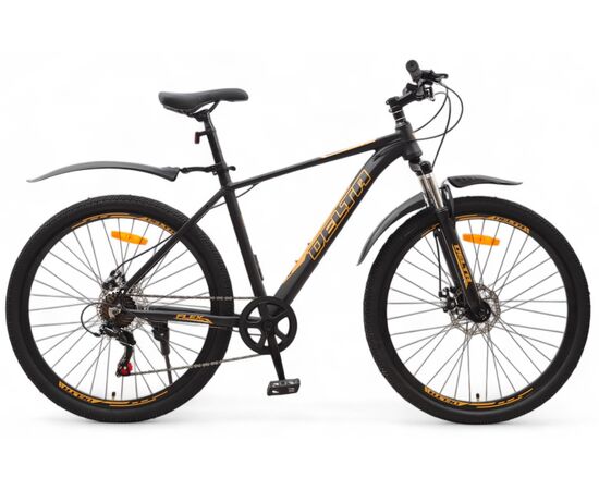 Велосипед Delta Flex 27.5 (черный/золотистый), Цвет: графитовый, Размер рамы: 19"