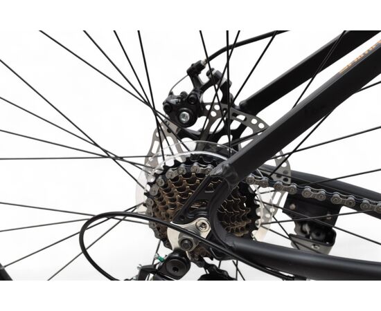 Велосипед Delta Flex 27.5 (черный/золотистый), Цвет: графитовый, Размер рамы: 19", изображение 13