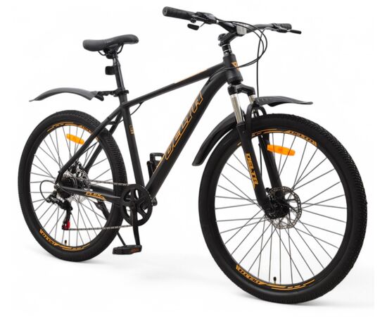 Велосипед Delta Flex 27.5 (черный/золотистый), Цвет: графитовый, Размер рамы: 19", изображение 2