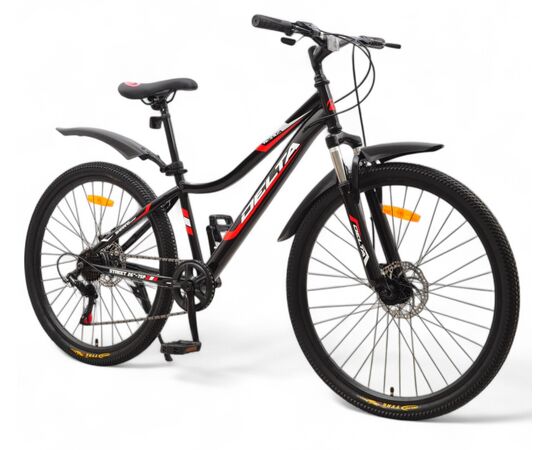 Велосипед Delta Street 26 (черный/красный), Цвет: черный, Размер рамы: 14", изображение 2