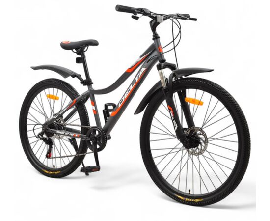 Велосипед Delta Street 26 (серый), Цвет: серый, Размер рамы: 14", изображение 2