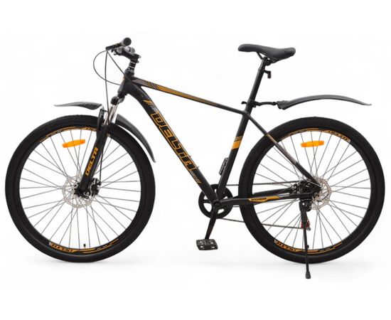 Велосипед Delta Vision 29 (черный/золотистый), Цвет: оранжевый, Размер рамы: 20", изображение 3