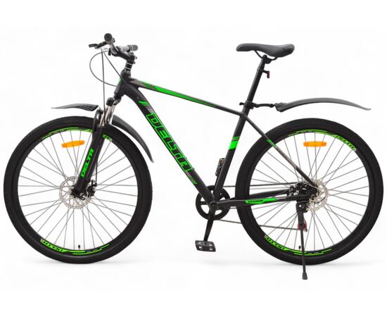 Велосипед Delta Vision 29 (черный/зеленый), Цвет: зелёный, Размер рамы: 20", изображение 3