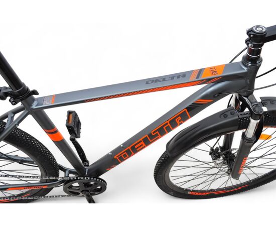 Велосипед Delta Vision 29 (серый), Цвет: серый, Размер рамы: 20", изображение 4