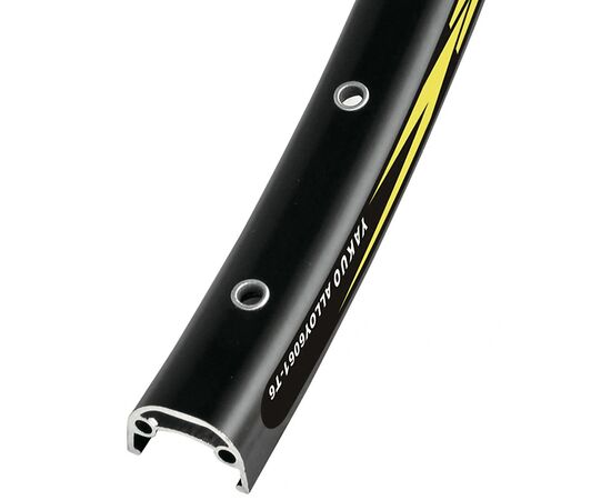 Обод велосипедный YKL-D24 27.5"*32H*14G, A/V, 570G/PC (чёрный)