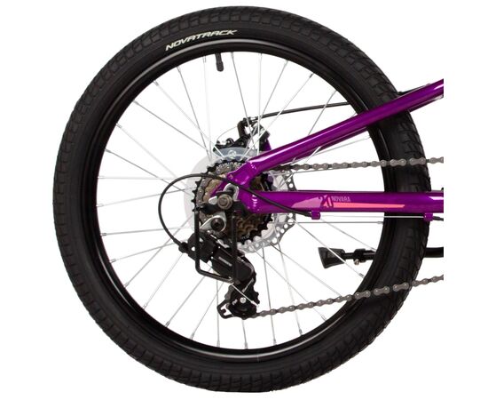 Детский велосипед Novatrack Novara 6.D 20" (2025, фиолетовый), изображение 5