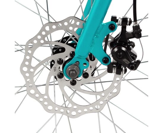 Детский велосипед Novatrack Katrina 6.D 20" (2025, зелёный-фиолетовый), Цвет: бирюзовый, Размер рамы: 10", изображение 7