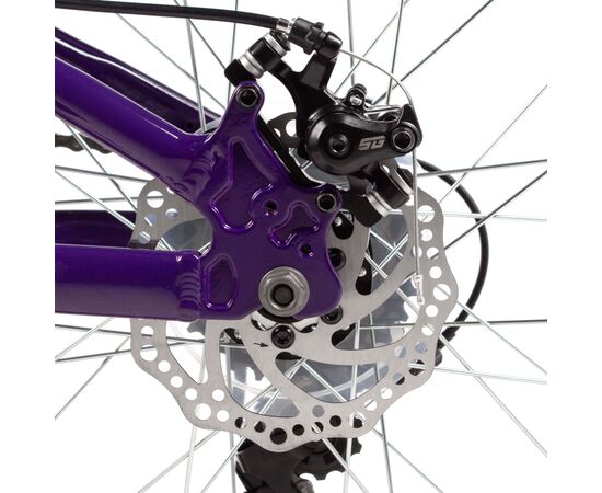 Детский велосипед Novatrack Katrina 6.D 20" (2025, зелёный-фиолетовый), Цвет: бирюзовый, Размер рамы: 10", изображение 8