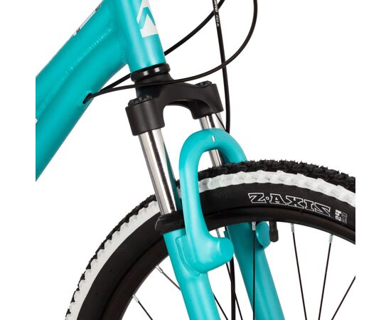 Подростковый велосипед Novatrack Katrina 7.D 24" (2025, зелёный-фиолетовый), Цвет: бирюзовый, Размер рамы: 10", изображение 4